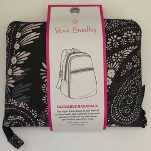 vera bradley packable backpack